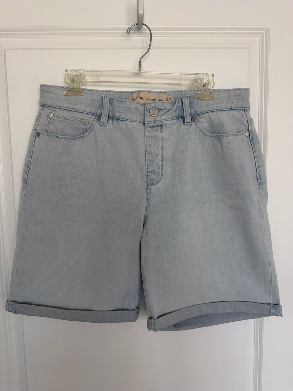 Soft Surroundings Light Blue Denim Shorts